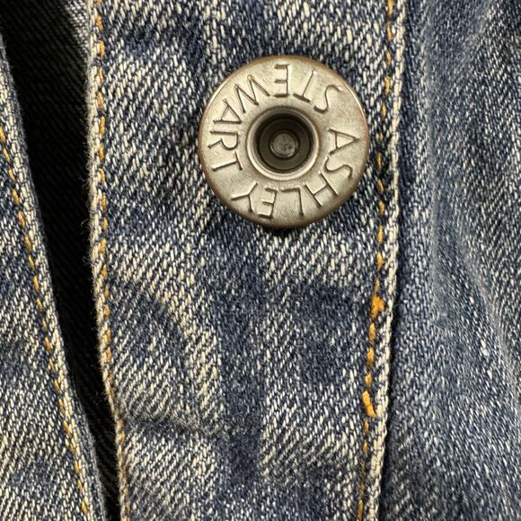 Ashley Stewart Plus Size 22/24Distressed Stretch‎ Denim Jacket Blue Jean - Picture 2 of 7